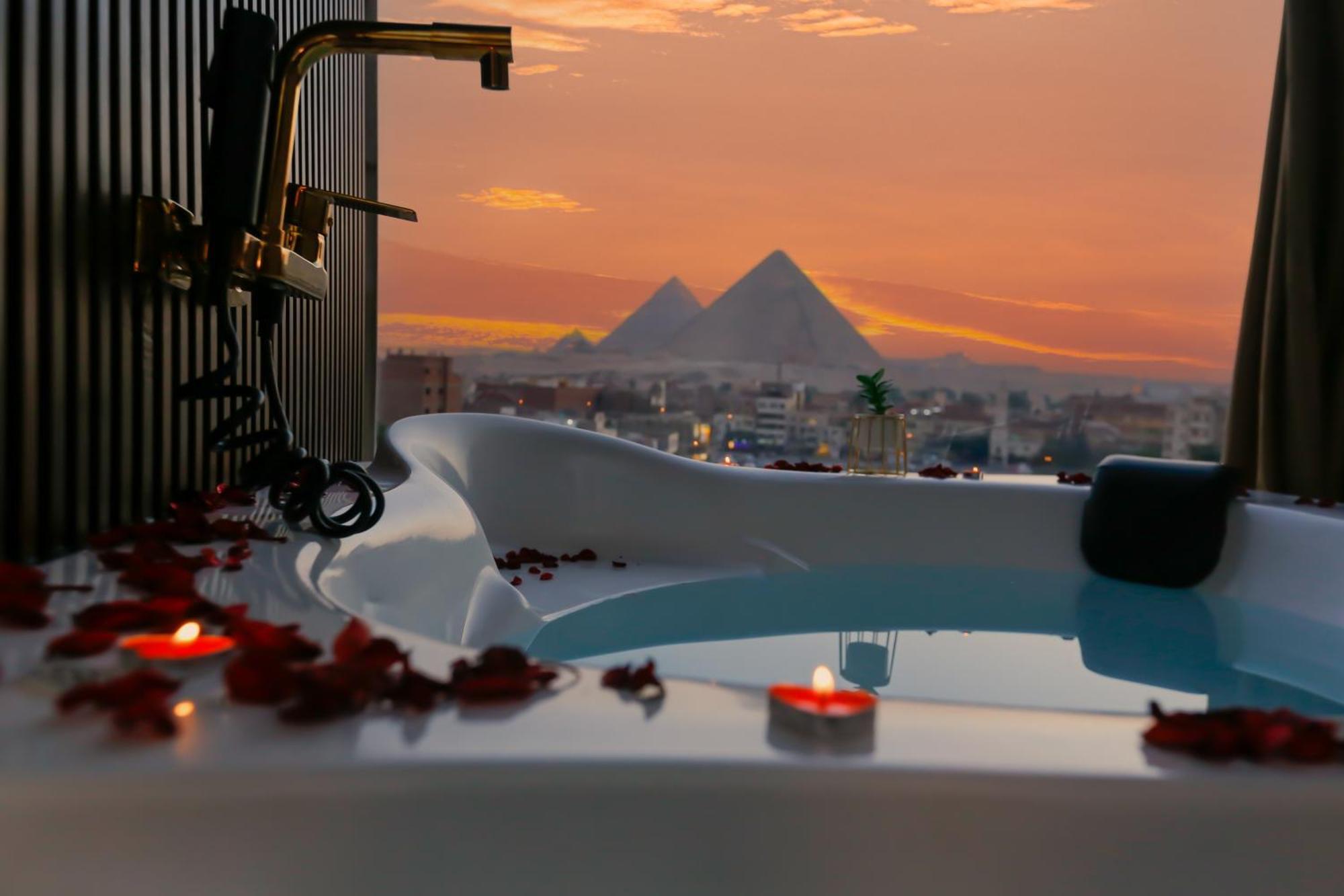 Imperial Pyramids Heights View Nazlet el-Sîsi Exterior foto